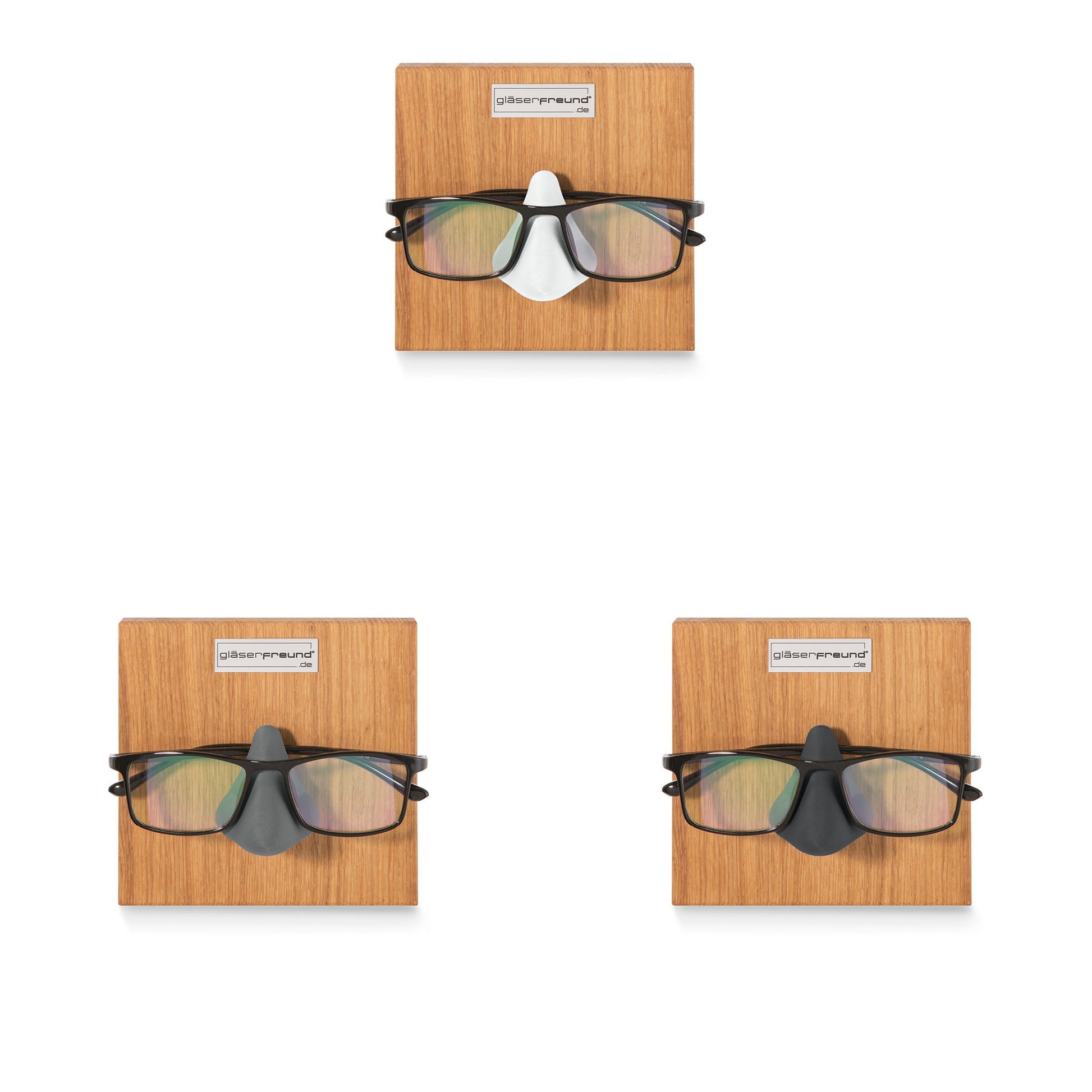 Gläserfreund Kessy-Q Brillenorganizer und Brillenhalter für die Wand -  Brillenaufbewahrung für mehrere Brillen, Brillenregal für mehr Ordnung :  : Küche, Haushalt & Wohnen